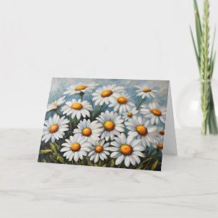 Gänseblümchen Blumen Florale Natur Illustration Karte