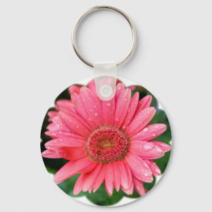 Gänseblümchen-Blumen-Form Schlüsselanhänger