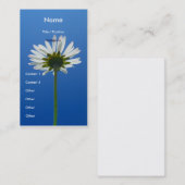 Gänseblümchen-Blumen-Geschäfts-Kartenvertikale Visitenkarte (Vorne/Hinten)