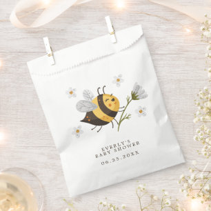 Gänseblümchen-Blumen-Hummel-Biene-Baby-Party Geschenktütchen