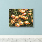 Gänseblümchen Blumen Leinwanddruck (Insitu (Holzboden))