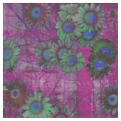 Gänseblümchen-Blumen-moderne Kunst-Blumenmuster Stoff (Nahaufnahme)
