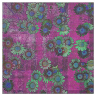 Gänseblümchen-Blumen-moderne Kunst-Blumenmuster Stoff