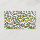 Gänseblümchen-Blumen-Muster Visitenkarte (Rückseite)