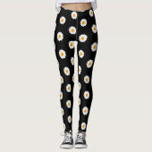 Gänseblümchen-Blumen-Smiley Leggings (Vorderseite)