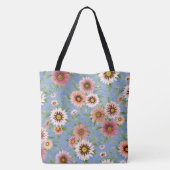 Gänseblümchen Blumen Tasche (Rückseite)