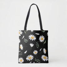 Gänseblümchen-Blumen-Tasche