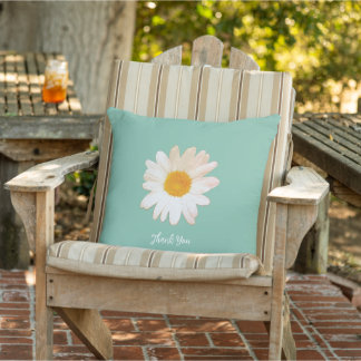 Gänseblümchen-Blumen-Tasse – Sommerliche botanisch Kissen