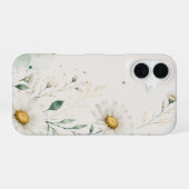Gänseblümchen-Blumenmuster iPhone 16 Hülle (Rückseite (Horizontal))