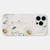 Gänseblümchen-Blumenmuster iPhone Hülle (Rückseite (Horizontal))