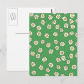 Gänseblümchen-Blumenmuster Postkarte (Vorne/Hinten)