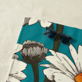 Gänseblümchen-Blumenmuster Strandtuch (Beispiel)