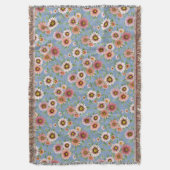 Gänseblümchen Blumenprint Decke (Vorderseite Vertikal)