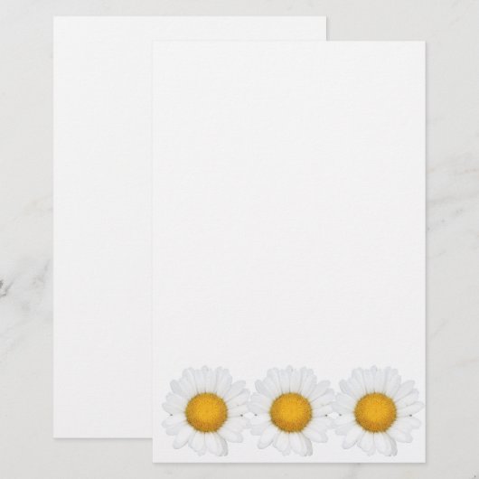 Gänseblümchen Briefpapier (Vorne/Hinten)