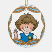 Gänseblümchen brünett keramikornament (Links)