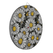 Gänseblümchen Comic Style Dartscheibe (Vorderseite Links)