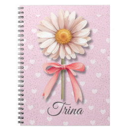 Gänseblümchen Coquette Notizbuch | Rosa Ästhetik J Notizblock