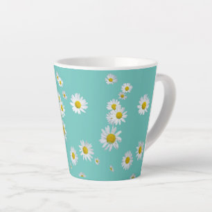 Gänseblümchen Cust. BC Türkis Latte Tasse