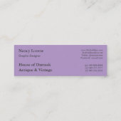 Gänseblümchen-Damast, BAMBUS Mini Visitenkarte (Rückseite)