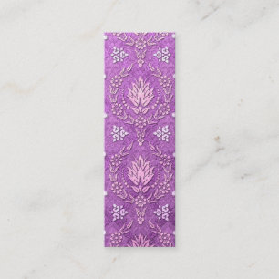 Gänseblümchen-Damast, DOPPELTER DAMAST Mini Visitenkarte