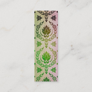 Gänseblümchen-Damast, FARBbrand Mini Visitenkarte