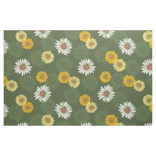 Gänseblümchen Dayz Vintages psychedelisches Blumen Stoff (Fat Quarter (45,7 x 55,9 cm))