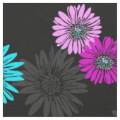 Gänseblümchen Dayz Vintages psychedelisches Blumen Stoff (Nahaufnahme)