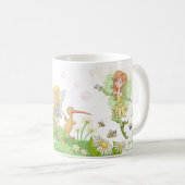 Gänseblümchen der Blumen-Hügel Kaffeetasse (VorderseiteRechts)