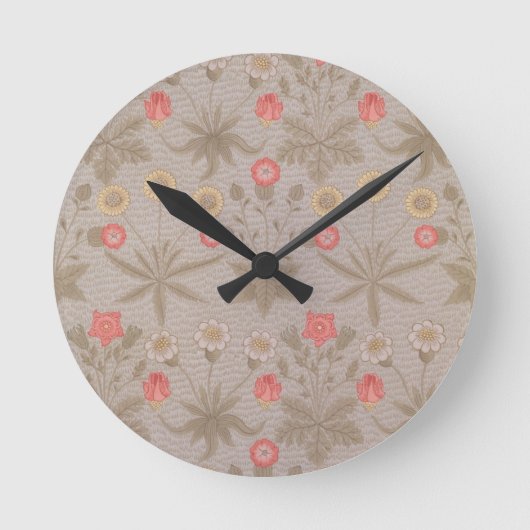 "Gänseblümchen", die erste Tapete entwarf durch Runde Wanduhr (Vorderseite)