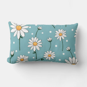 Gänseblümchen-Druck Lendenkissen