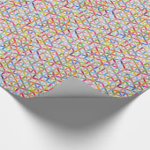 Gänseblümchen ein Tagessteppdecken-gemustertes Geschenkpapier (Ecke)