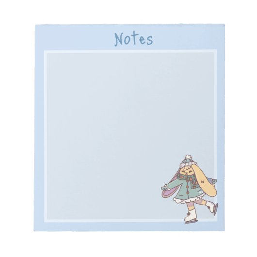 Gänseblümchen Eislaufen Notizblock (Vorderseite)