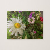 Gänseblümchen-Feld-Blumen Puzzle (Horizontal)