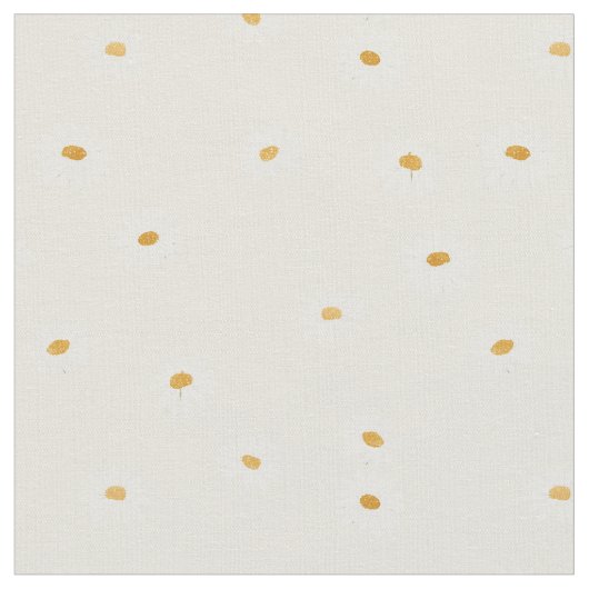 Gänseblümchen Feld Kamille floral Stoff (Nahaufnahme)