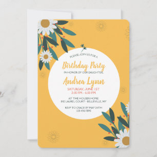 Gänseblümchen-Fokus-Einladung Einladung