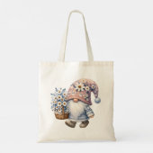 Gänseblümchen Frühlings Gnom Geschenk für Sie Tragetasche (Rückseite)