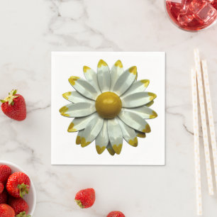 Gänseblümchen - Frühlings- und Sommergartenhochzei Serviette