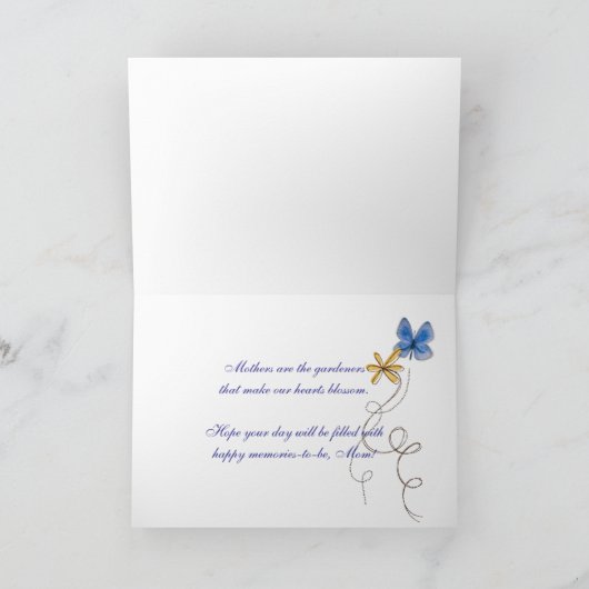 Gänseblümchen für Mama Karte (Innenseite)