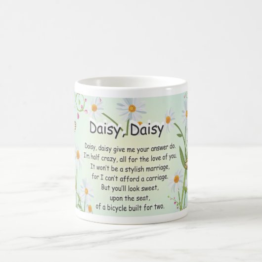 Gänseblümchen, Gänseblümchen, geben mich, den die Kaffeetasse (Mittel)