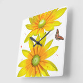 Gänseblümchen, Gänseblümchen, geben mich, den Ihre Quadratische Wanduhr (Winkel)