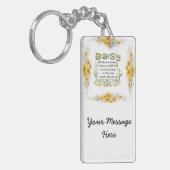 Gänseblümchen, Gänseblümchen geben mich, den Ihre Schlüsselanhänger (Vorderseite links)