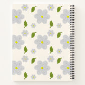 Gänseblümchen-Garten-Notizbuch Notizblock (Rückseite)