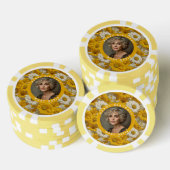 Gänseblümchen Garten Vierzig Geburtstage Mutter Ge Pokerchips (Stapel)