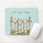 Gänseblümchen-Garten-Zaun Mousepad (Mit Mouse)