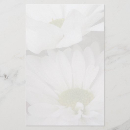 Gänseblümchen-Gedämpftes Blumen Briefpapier (Vorderseite)