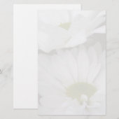 Gänseblümchen-Gedämpftes Blumen Briefpapier (Vorne/Hinten)