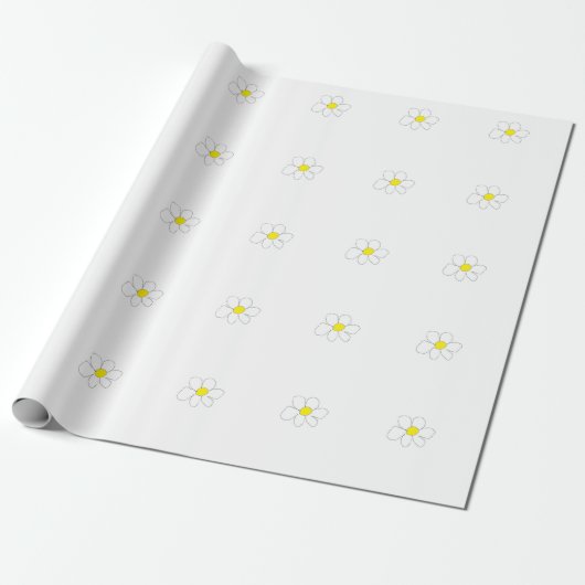 Gänseblümchen Geschenkpapier (Ungerollt)