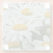 Gänseblümchen Glasuntersetzer (Rückseite)
