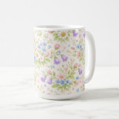 Gänseblümchen, Glockenblume & Blaues Blümchen Bota Kaffeetasse (VorderseiteRechts)