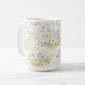 Gänseblümchen, Glockenblume & Blaues Blümchen Bota Kaffeetasse (Vorderseite Links)